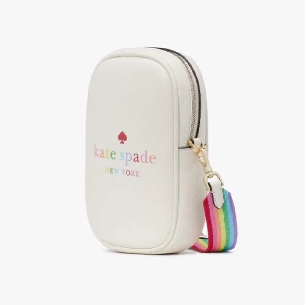 Kate Spade Rainbow Collection North South Phone Crossbody with Cloud Coin Pouch